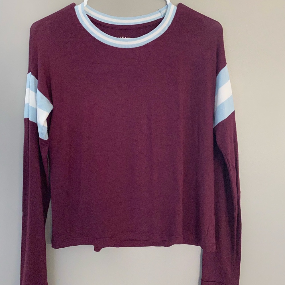 Aeropostale tomboy seriously soft maroon long sleeve shirt XS